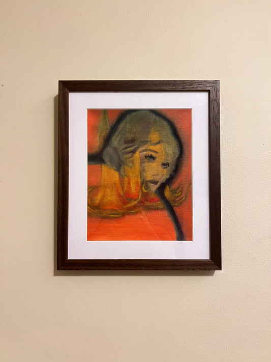 ‘Dolores Costello/Trumpet Flowers Looming’ PRINT